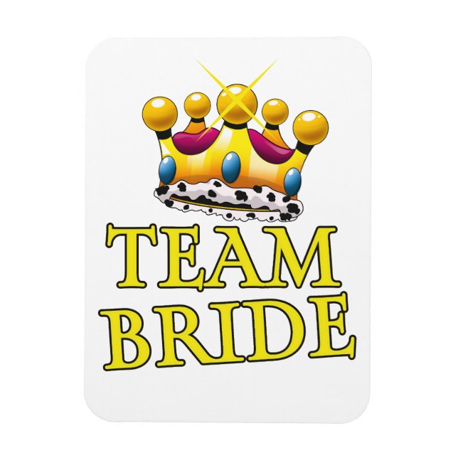 Íman Coroa de casamento da Equipe da Noiva (Vertical)