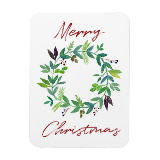 Íman Coroa de Natal em Aquarela