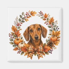 Íman Coroa de Outono de Dachshund