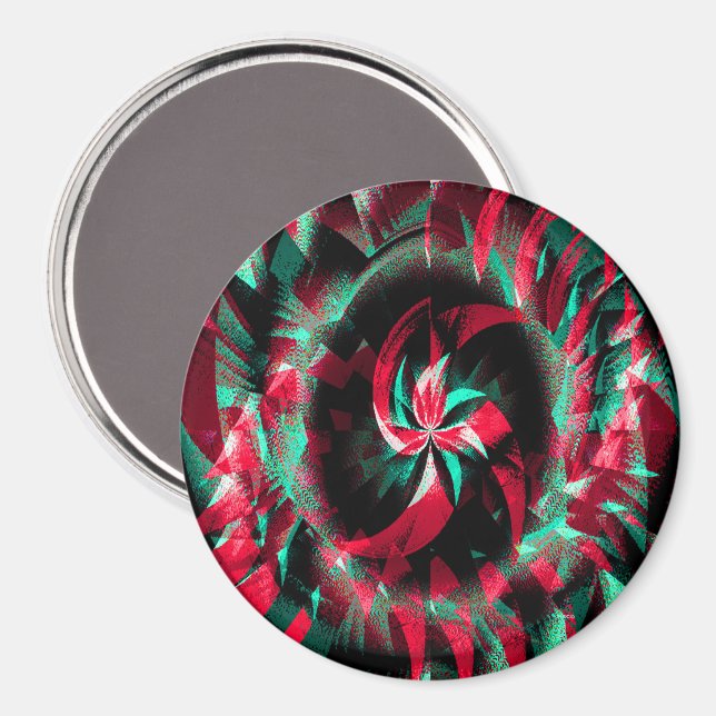 Íman Coroa de Yule giratória.... (Front/Back)