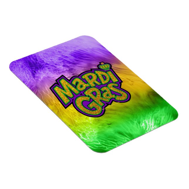 Íman Coroa temática festiva de Mardi Gras da SlipperyJo (Lado Direito)