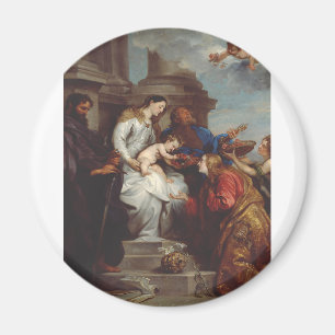 Íman Coroação de Santa Rosália por Anthony van Dyck
