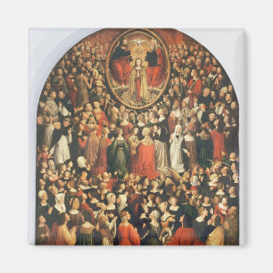 Íman Coroação do Virgin, 1513 (óleo no painel)