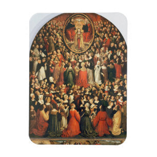 Íman Coroação do Virgin, 1513 (óleo no painel)