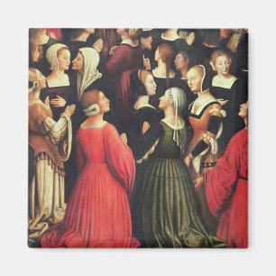 Íman Coroação do Virgin, 1513 (óleo no painel) (det