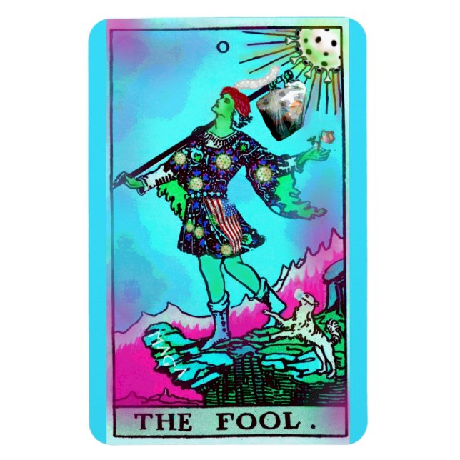 Íman Coronavirus Tarot Card The Fool (Vertical)