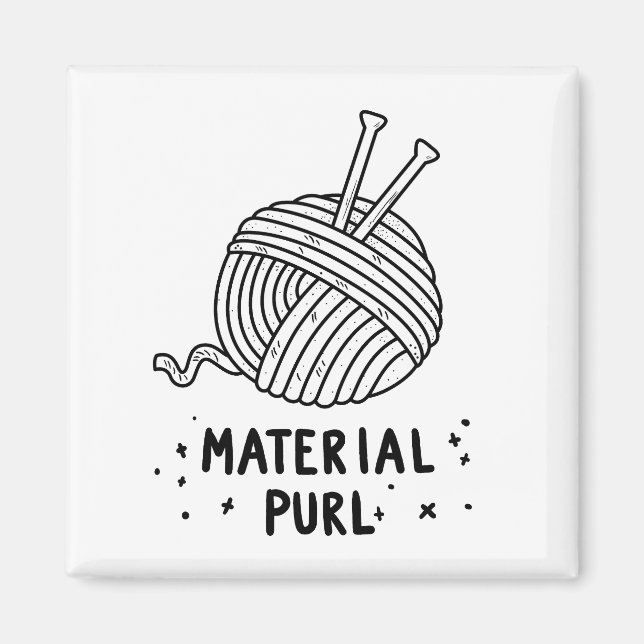 Íman Corpo de tricô de Purl Material (Frente)