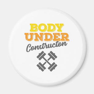 Íman Corpo de Workout Motivativo Em Construção