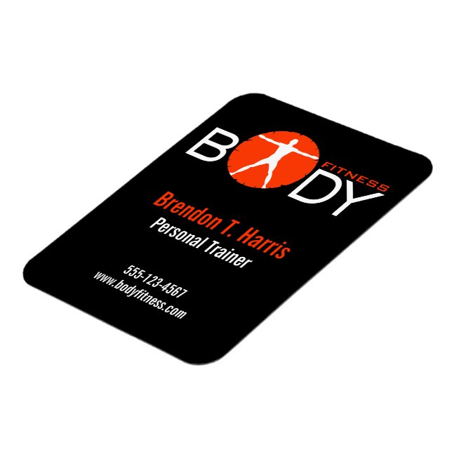 Íman Corpo Madness Black Personal Trainer Flexi Magnets (Left Side)