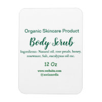 Corpo natural verde orgânico esfregar manteiga adi
