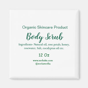 Íman Corpo natural verde orgânico esfregar manteiga adi