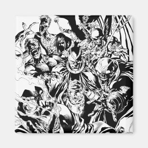 Íman Corpo preto da lanterna - preto e branco