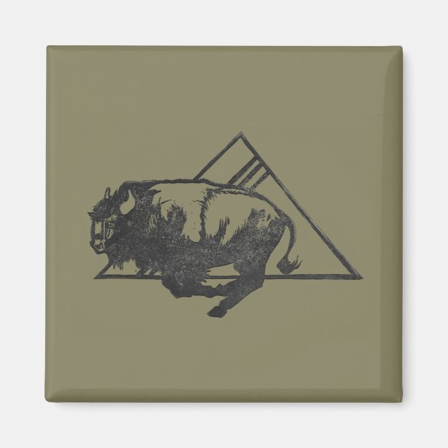 Íman Corra às Montanhas em Olive (Frente)