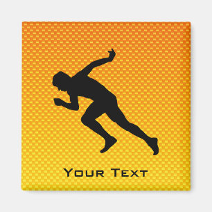 Íman Corredor amarelo alaranjado