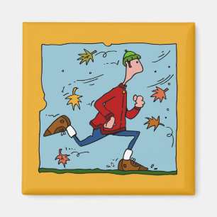 Íman corredor de outono (cara)