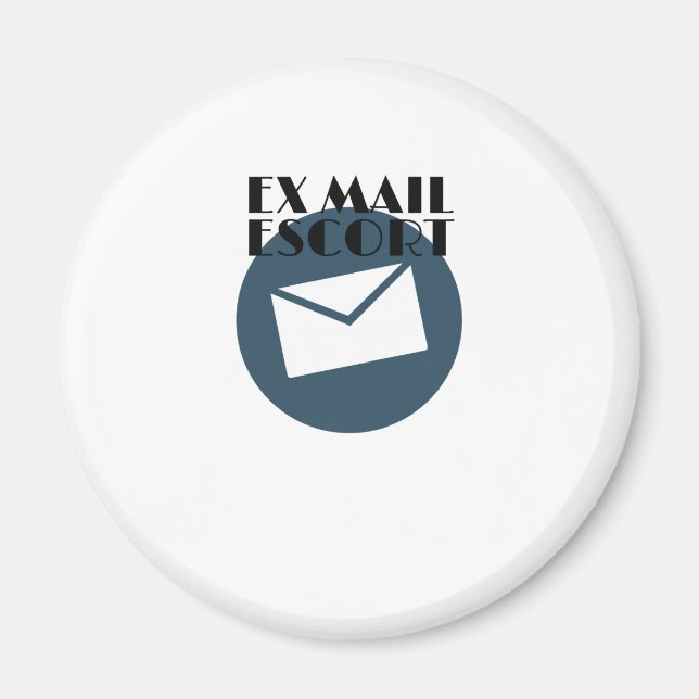 Íman Correio aposentado Ex-Mail Escorregue a Transporta (Frente)