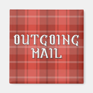 Íman Correio de Saída de Xadrez Vermelha