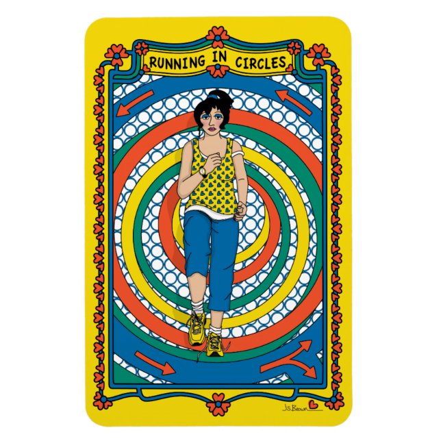 Íman Correndo em Círculos_B_4x6 Geladeira (Vertical)