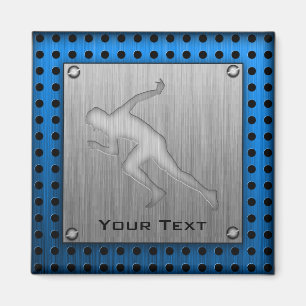 Íman Corrente; Vista de metal escovado