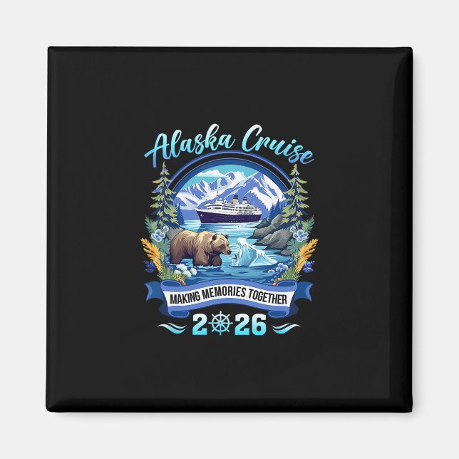 Íman Correspondência Familiar Amigos E Grupo Alaskan Al (Frente)
