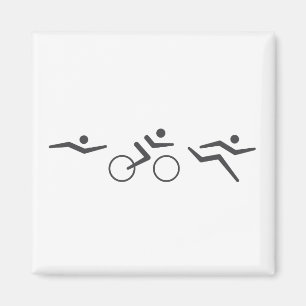 Íman Corrida de bicicleta de natação Triathlon