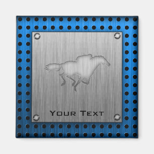 Íman Corrida de cavalos; aspecto metálico