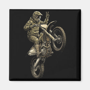 Íman Corrida de moto motocross camuflagem piloto offroa
