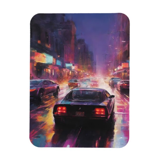 Íman Corrida dinâmica de paisagem urbana (Vertical)