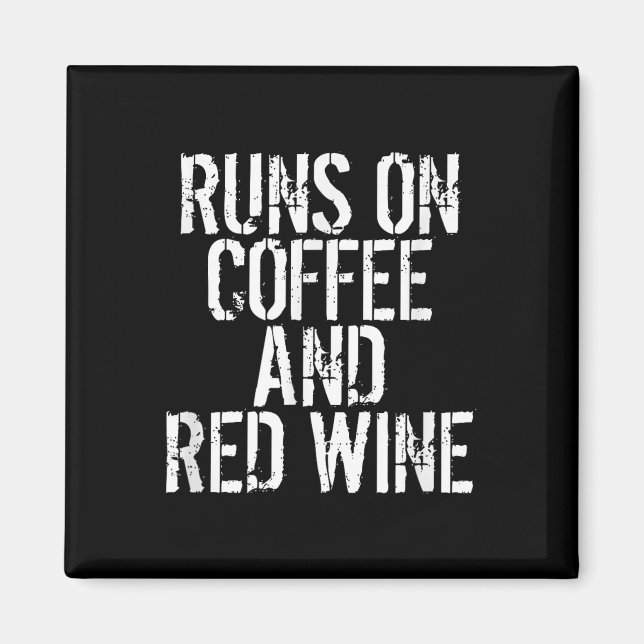 Íman Corrida No Café E No Vinho Vermelho (Frente)