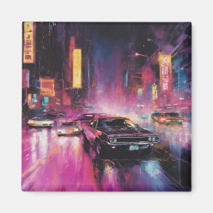 Íman Corrida noturna em Vibrant City