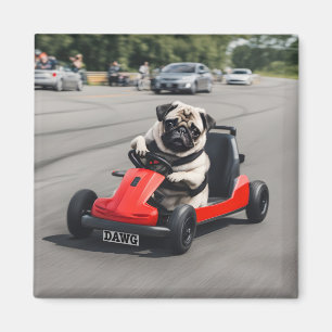 Íman Corrida Pug go-kart
