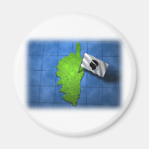 Íman Córsega com sua própria bandeira