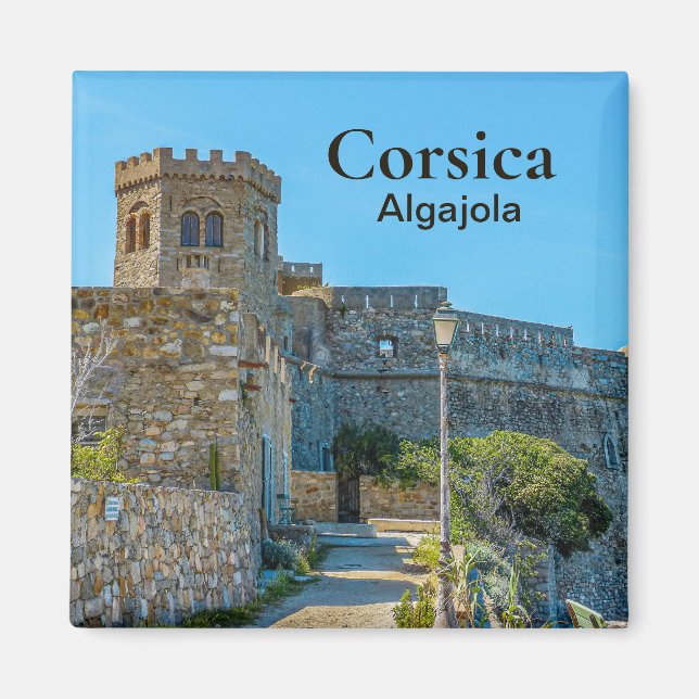 Íman Corsica Algajola Castle França Souvenir (Frente)