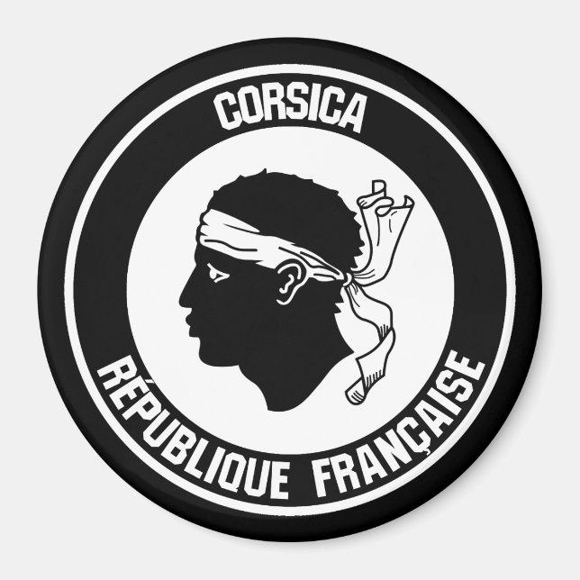 Íman Corsica Round Emblem (Frente)