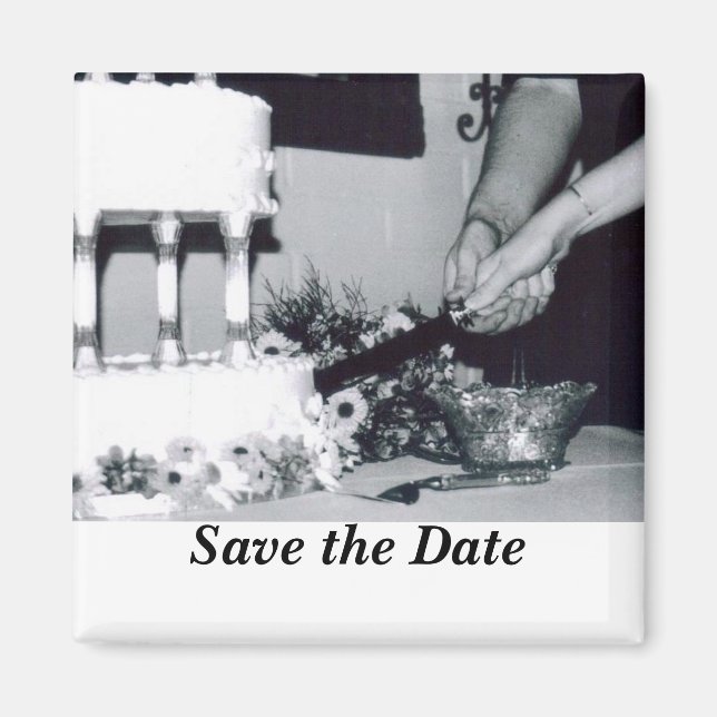 Íman Corte De Bolo De Casamento (Frente)