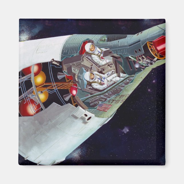 Íman Corte de espaçonave Gemini (Frente)