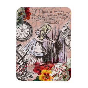 Íman Cortina de nonsense da Alice no país das maravilha