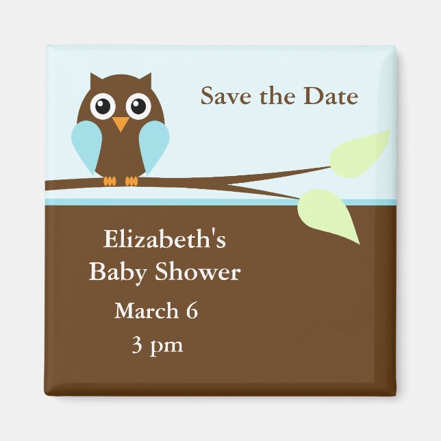 Íman Coruja Azul (Frente)