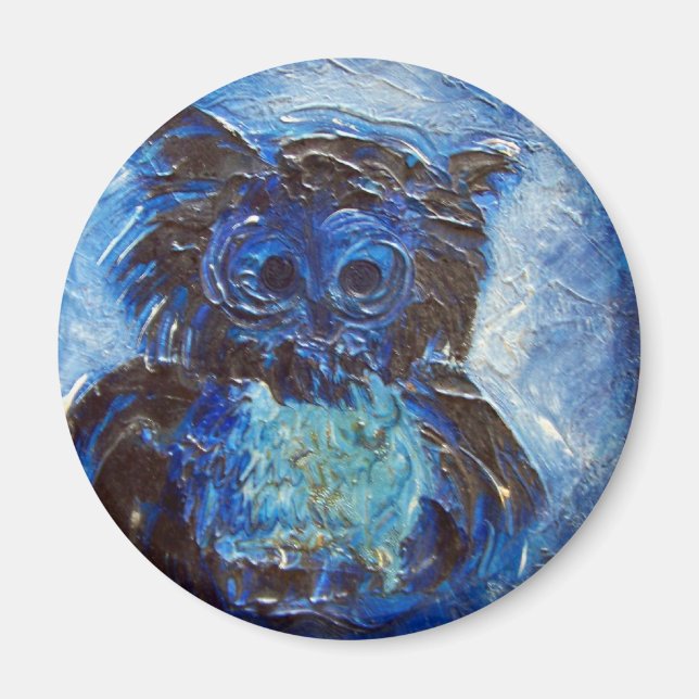 Íman Coruja Azul (Frente)