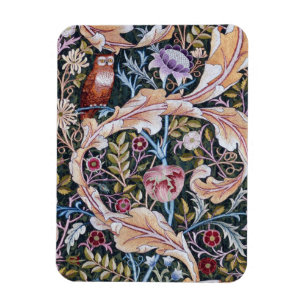 Íman Coruja e Flores, William Morris