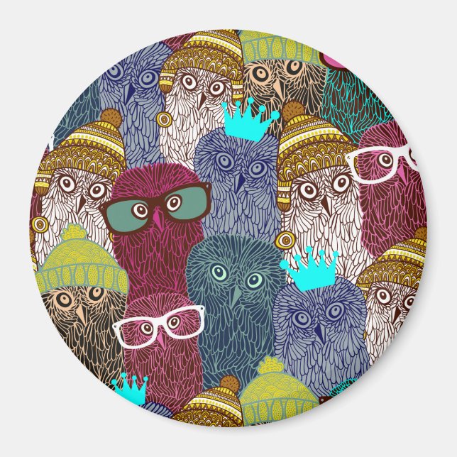 Íman Coruja na coroa (Frente)