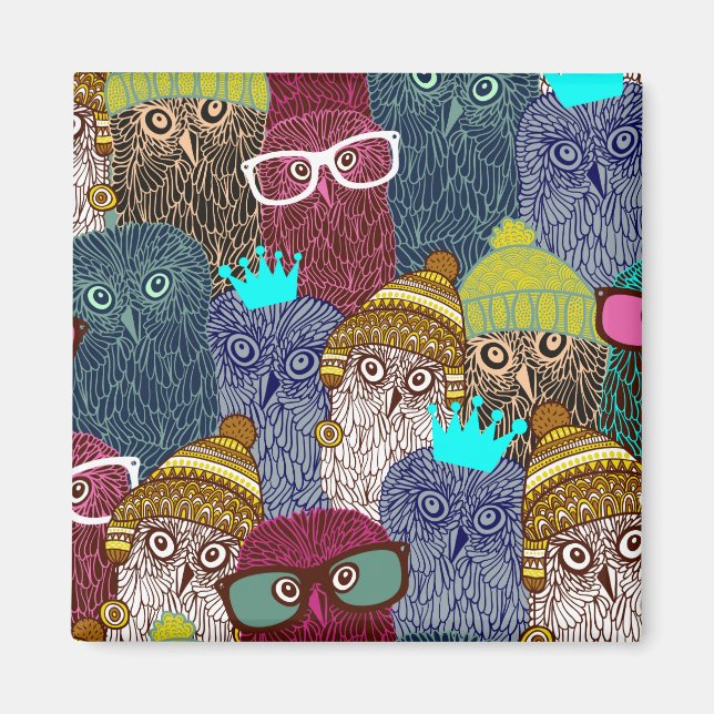 Íman Coruja na coroa (Frente)