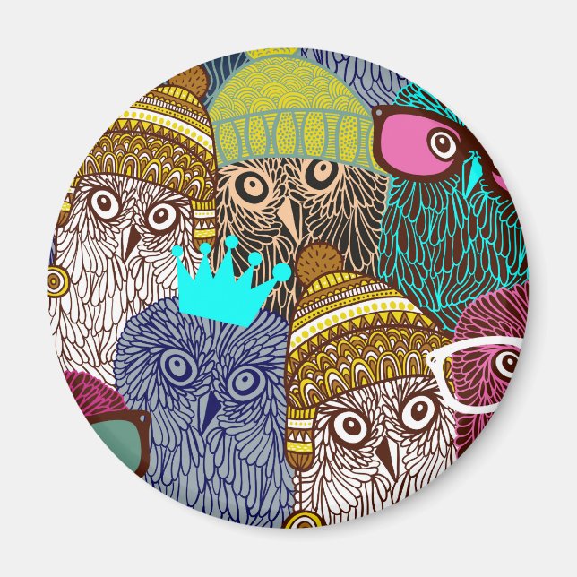 Íman Coruja na coroa (Frente)