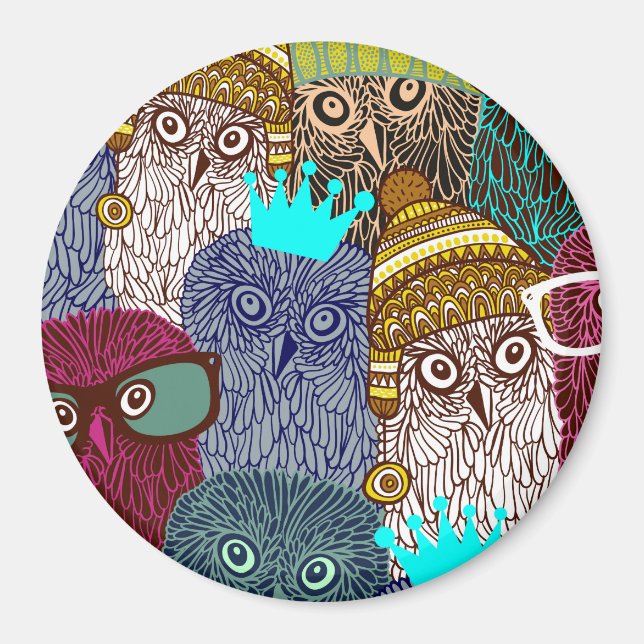 Íman Coruja na coroa (Frente)