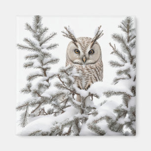 Íman Coruja na neve