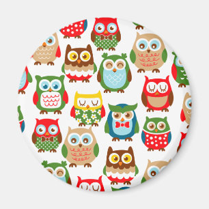 Íman Corujas bonitos de Litte