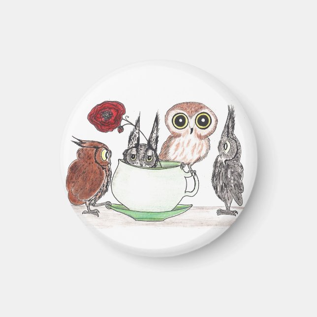 Íman Corujas no Teatime (Frente)