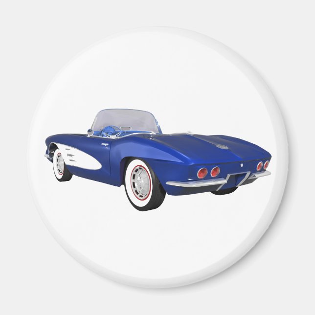 Íman Corvette C1 1961: Término Azul: (Frente)