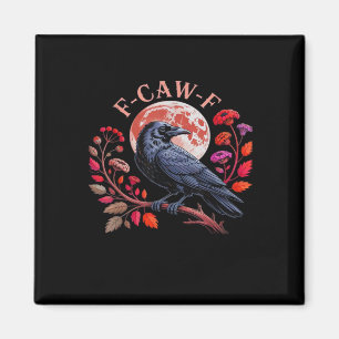 Íman Corvo Corvo Engraçado F-Caw-F Gráfico Vintage Over