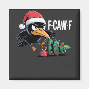 Íman Corvo de Natal F-caw-f Árvore de Natal Corvo